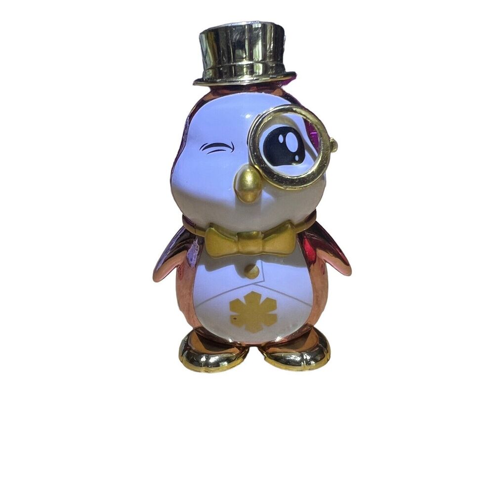 Bonkers Toy Ryans World Figure Peck Gold 3” Pink Penguin & Hat Bow Tie Standing‎